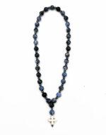 Κομποσχοίνι 33άρι με ημιπολύτιμες πέτρες σοδαλίτης - byzanteiko - Komboskini 33 beads sodalite semi-precious gemstones