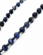 Κομποσχοίνι προσευχής 33άρι με ημιπολύτιμες χάντρες Σοδαλίτη - Image 4