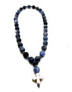 Κομποσχοίνι προσευχής 33άρι με ημιπολύτιμες χάντρες Σοδαλίτη - Image 2