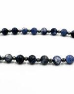 Κομποσχοίνι προσευχής 33άρι με ημιπολύτιμες χάντρες Σοδαλίτη - Image 3