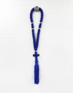 Κομποσχοίνι 50άρι φλος μπλε - Komboskini Prayer Rope with 50 knots blue byzanteiko Mount Athos