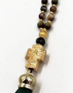 Κομποσχοίνι προσευχής 33άρι με ημιπολύτιμες χάντρες μάτι τίγρης-Άγιον Όρος - Image 2