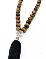 Προσευχητάρι 33άρι από ημιπολύτιμες χάντρες Μάτι Τίγρης - Image 2