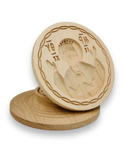 σφραγίδα προσφόρου παναγία icxc nika 16,5εκ- byzanteiko - holy bread prosphora seal byzantine virgin mary theotokos mount athos 1