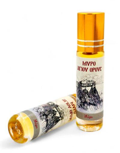 μύρο αγίου όρους - άρωμα μύρο - byzanteiko - myrrh oil myrrh handmade mount athos