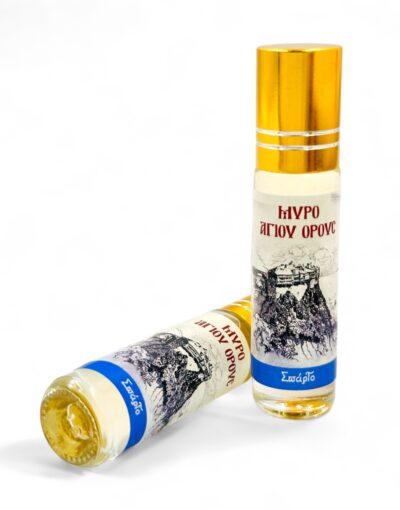 μύρο αγίου όρους - άρωμα σπάρτο - byzanteiko - myrrh oil spartium handmade myrrh mount athos