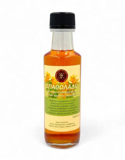 αγιορείτικο ιαματικό σπαθόλαδο ΙΚ Αγίων Αρχαγγέλων άγιον όρος -byzanteiko - healing Saint John Wort Oil mount athos