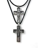επάργυρος σταυρός λαιμού με ρυθμιζόμενο κορδόνι ιησούς χριστός βάπτιση - pendant neck cross adjustable cord jesus christ baptism 3