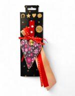 γούρι καρδιά μεταλλική σε κουτί δώρου - byzanteiko charm heart in gift box