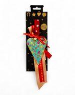 γούρι καρδιά μεταλλική σε κουτί δώρου - byzanteiko charm heart in gift box