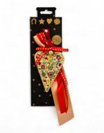 γούρι καρδιά μεταλλική σε κουτί δώρου - byzanteiko charm heart in gift box