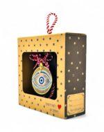 Γούρι Μάτι χρυσό ξύλινο - 18*6,5*17,5 (ΣΕ ΚΟΥΤΙ ΔΩΡΟΥ) - Image 2