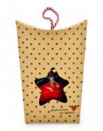 γούρι ρόδι με πεταλο μεταλλικό σε κουτί δώρου - byzanteiko charm pomegranate in gift box