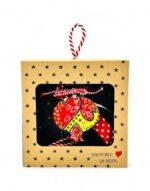 γούρι ρόδι ξύλινο σε κουτί δώρου - byzanteiko charm pomegranate charm in gift box 19