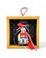 Γούρι Σπίτι ξύλινο - 18*6,5*17,5 (ΣΕ ΚΟΥΤΙ ΔΩΡΟΥ) - Image 3