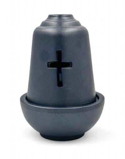 Κεραμικό Καντήλι Μπλε με Ποτηράκι για Λάδι - byzanteiko ceramic candle vigil oil lamp blue 2