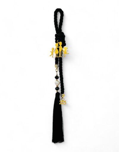 γούρι μαύρο οικογένεια 2025 - byzanteiko - charm 2025 black family 1