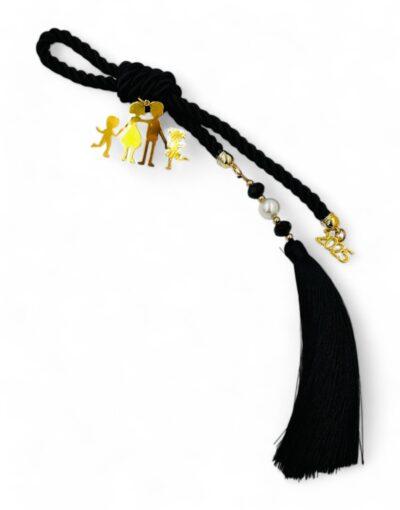 γούρι μαύρο οικογένεια 2025 - byzanteiko - charm 2025 black family 1