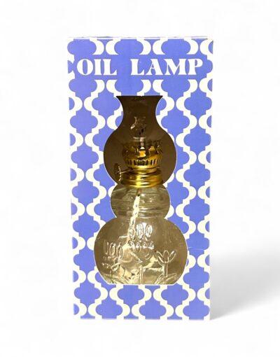 λάμπα παραφινέλαιου γυάλινη 500 ml λουλούδι - byzanteiko - glass paraffin oil lamp flower