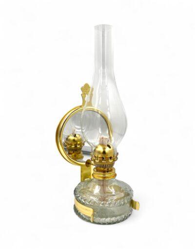 λάμπα πετρελαίου γυάλινη 390ml 11 ημερών με καθρέφτη - byzanteiko- glass oil lamp 11 days with mirror