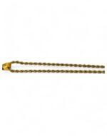 Stainless Steel Cross necklace gold with strass 5*3 cm - Image 3