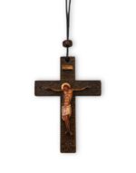 αγιορείτικος κρεμαστός σταυρός αυτοκινήτου φυλαχτό byzanteiko -athonite wooden hanging car cross amulet with crucifix & Mount Athos Engraving