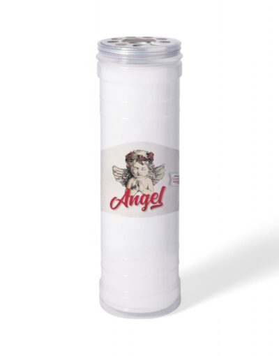 κερί αφιέρωσης 60T Angel λευκό candil - byzanteiko - memorial candle 60T ANGEL