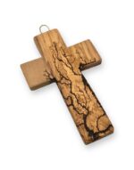 χειροποίητος σταυρός από ξύλο ελιάς με πυρογραφία ηλεκτρισμού 9-15 cm - byzanteiko - handmade olive wood cross 3