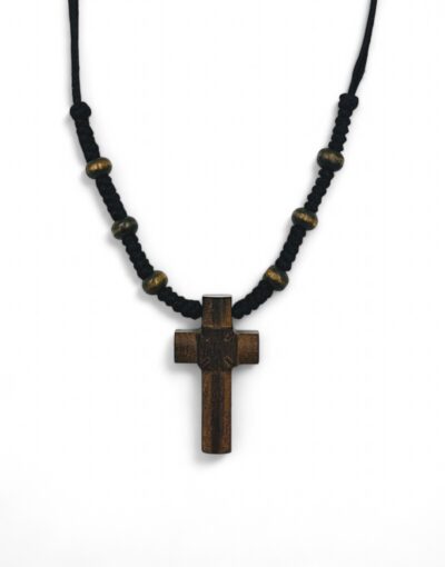 ξύλινος αγιορείτικος σταυρός λαιμού byzanteiko mount athos athonite wooden neck cross
