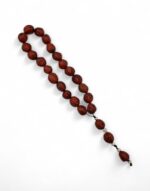 προσευχητάρι κρεμαστό αρωματικό μοσχοκάρυδο 21 χάντρες με σταυρό καφέ byzanteiko hanging prayer rope 21 beads aromatic nutmeg with cross brown