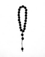 προσευχητάρι κρεμαστό αρωματικό μοσχοκάρυδο 21 χάντρες με σταυρό μαύρο byzanteiko hanging prayer rope 21 beads aromatic nutmeg with cross black 1