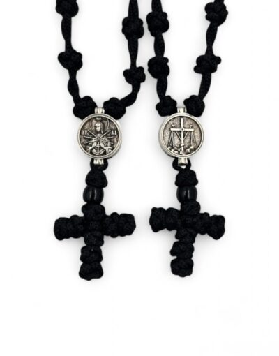 33 knot neck prayer rope komboskini necklace pendant virgin mary with the 7 swords κομποσχοίνι λαιμού 33άρι μενταγιόν παναγία επτάσπαθη