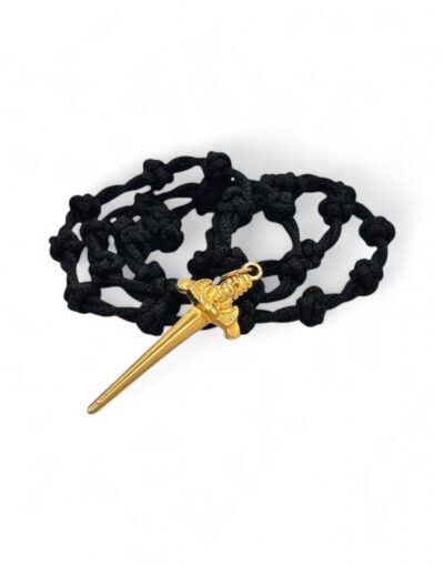 33 knot neck prayer rope necklace komboskini pendant sword Taxiarchis of Mantamados κομποσχοίνι λαιμού 33άρι με σπαθί του ταξιάρχη μανταμάδου 31