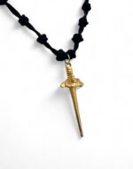 33 knot neck prayer rope necklace komboskini pendant sword Taxiarchis of Mantamados κομποσχοίνι λαιμού 33άρι με σπαθί του ταξιάρχη μανταμάδου 3133 knot neck prayer rope necklace komboskini pendant sword Taxiarchis of Mantamados κομποσχοίνι λαιμού 33άρι με σπαθί του ταξιάρχη μανταμάδου 31