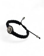 μακραμέ βραχιόλι με τον ταξιάρχη μανταμάδου - byzanteiko - handmade macrame bracelet with taxiarchis mantamadoy