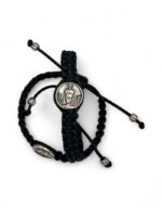 μακραμέ βραχιόλι με τον ταξιάρχη μανταμάδου - byzanteiko - handmade macrame bracelet with taxiarchis mantamadoy