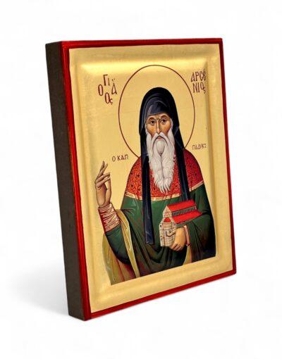 άγιος αρσένιος ο καππαδόκης χειροποιητη εικονα -byzanteiko - handmade icon saint arsenios the cappadocian