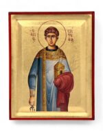 άγιος στέφανος χειροποίητη εικόνα byzanteiko handmade icon saint stephen