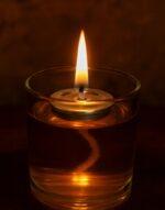 καντηλήθρα αβύθιστη μεταλλικη ασημί byzanteiko non-sinking wick holder metal silver