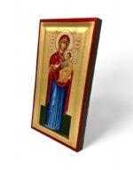 παναγία Πορταΐτισσα των ιβήρων χειροποίητη εικόνα byzanteiko handmade icon virgin mary portaitissa of iveron mount athos