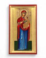 παναγία Πορταΐτισσα των ιβήρων χειροποίητη εικόνα byzanteiko handmade icon virgin mary portaitissa of iveron mount athos