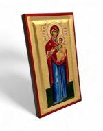 παναγία Πορταΐτισσα των ιβήρων χειροποίητη εικόνα byzanteiko handmade icon virgin mary portaitissa of iveron mount athos